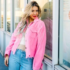 Small Pink Corduroy Jacket